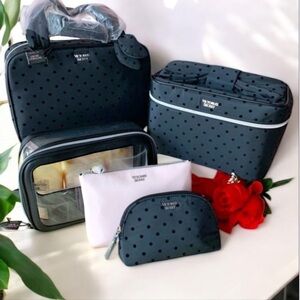 Victoria's Secret Velvet Dot Runway Vanity Cases